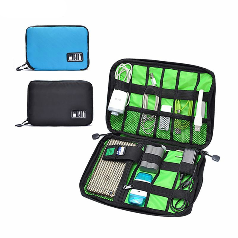 Waterproof Outdoor Travel Kit Nylon Cable Holder Bag Electronic Accessories USB Drive Storage Case Camping Hiking Organizer Bag Waterproof Outdoor Travel Kit Nylon Cable Holder Bag Electronic Accessories USB Drive Storage Case Camping Hiking Organizer Bag