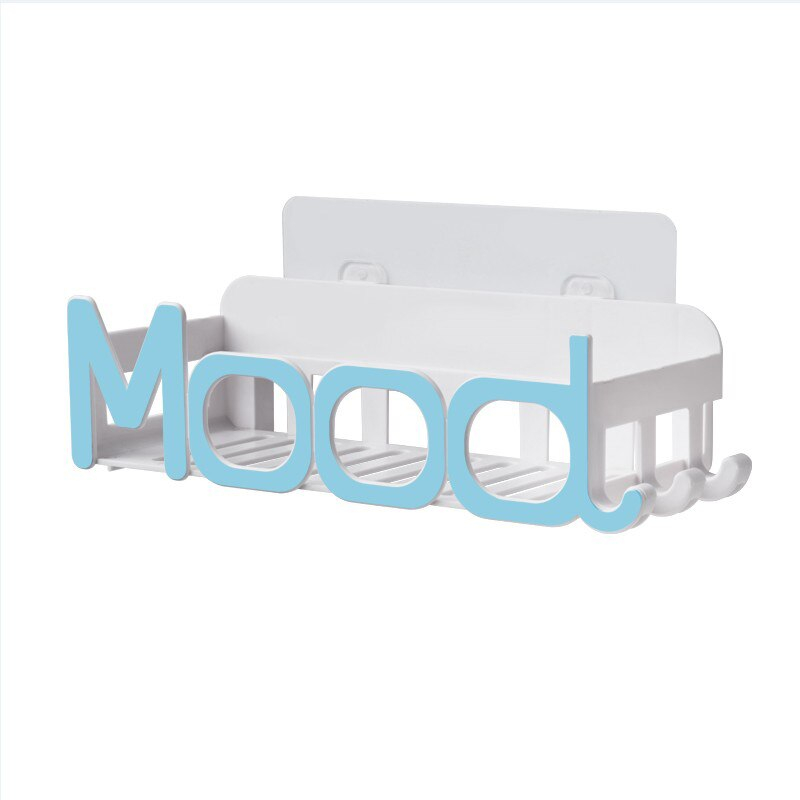 1PCS bathroom shelf bathroom vanity toilet toilet sucker storage shelf wall-hanging suction wall type