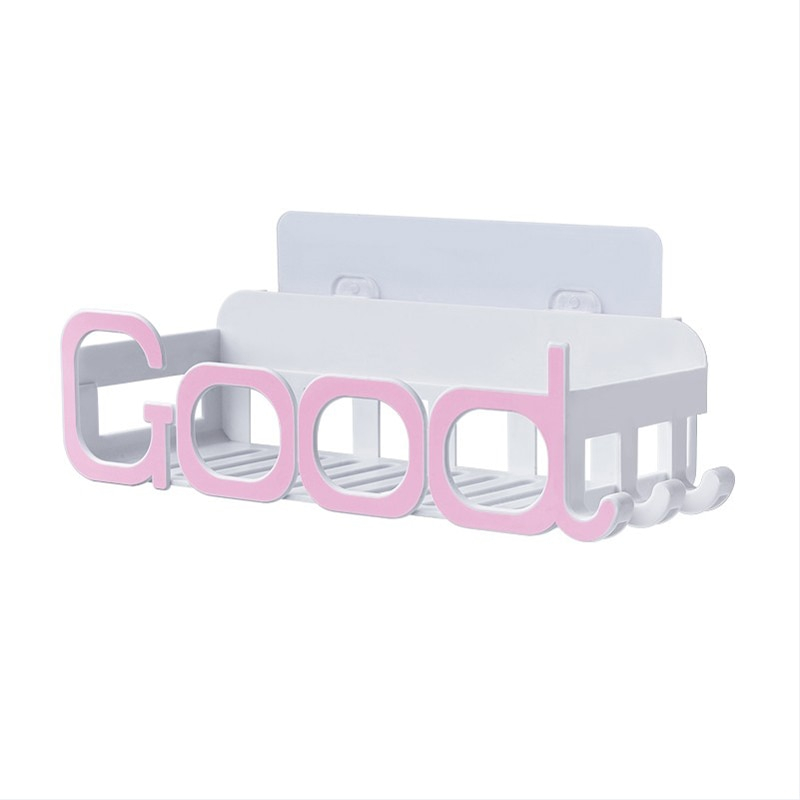 1PCS bathroom shelf bathroom vanity toilet toilet sucker storage shelf wall-hanging suction wall type