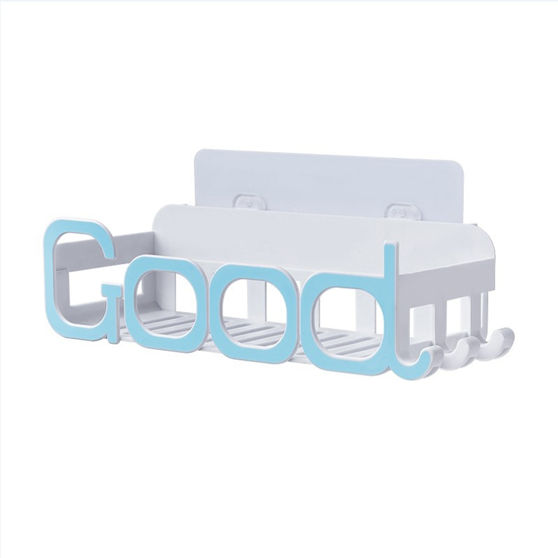 1PCS bathroom shelf bathroom vanity toilet toilet sucker storage shelf wall-hanging suction wall type