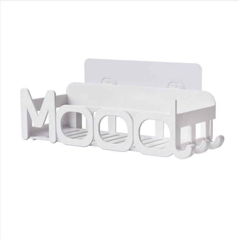 1PCS bathroom shelf bathroom vanity toilet toilet sucker storage shelf wall-hanging suction wall type