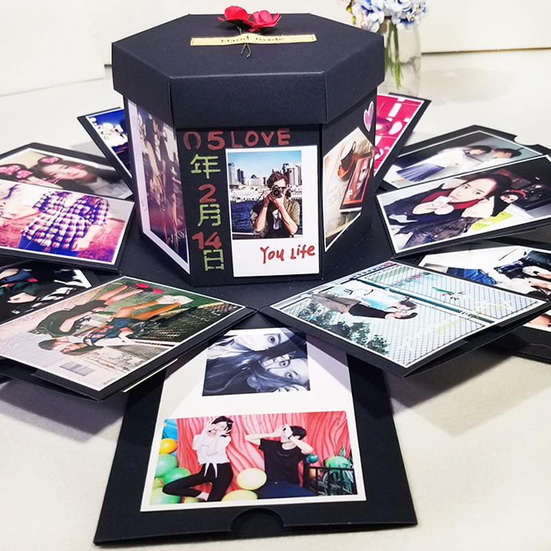 Exploding Scrapbook DIY Photo Album Box