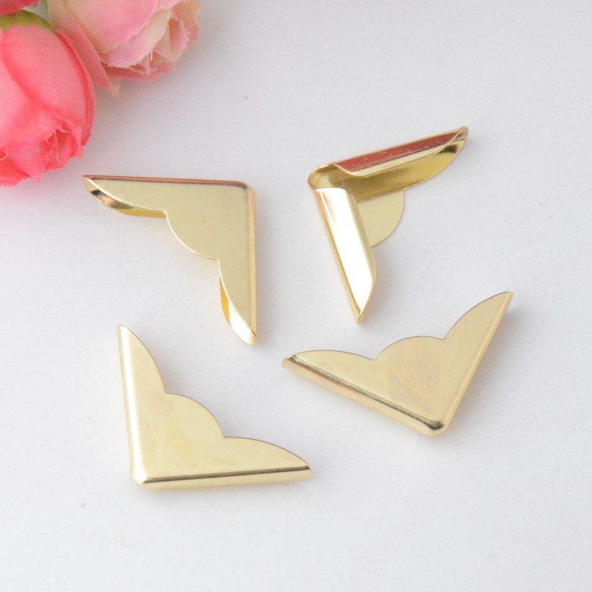 Lovely Gold Plated Book Corners for Scrapbooking
